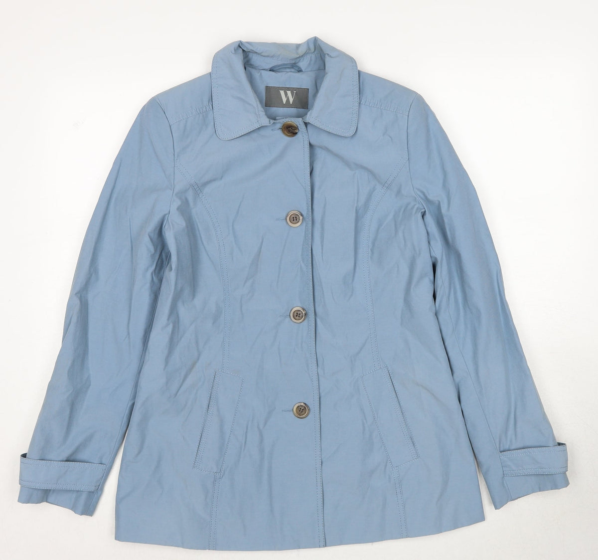 BHS Womens Blue Jacket Size 10 Zip