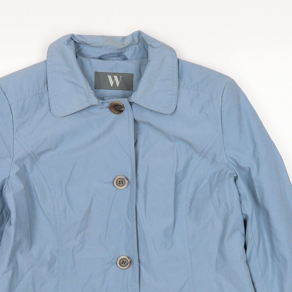 BHS Womens Blue Jacket Size 10 Zip