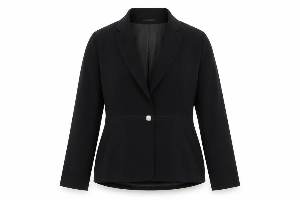 Off Shoot Womens Black Jacket Size 14 Button