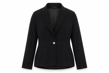 Off Shoot Womens Black Jacket Size 14 Button