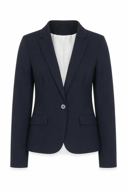 H&M Womens Blue Polyester Jacket Blazer Size 4