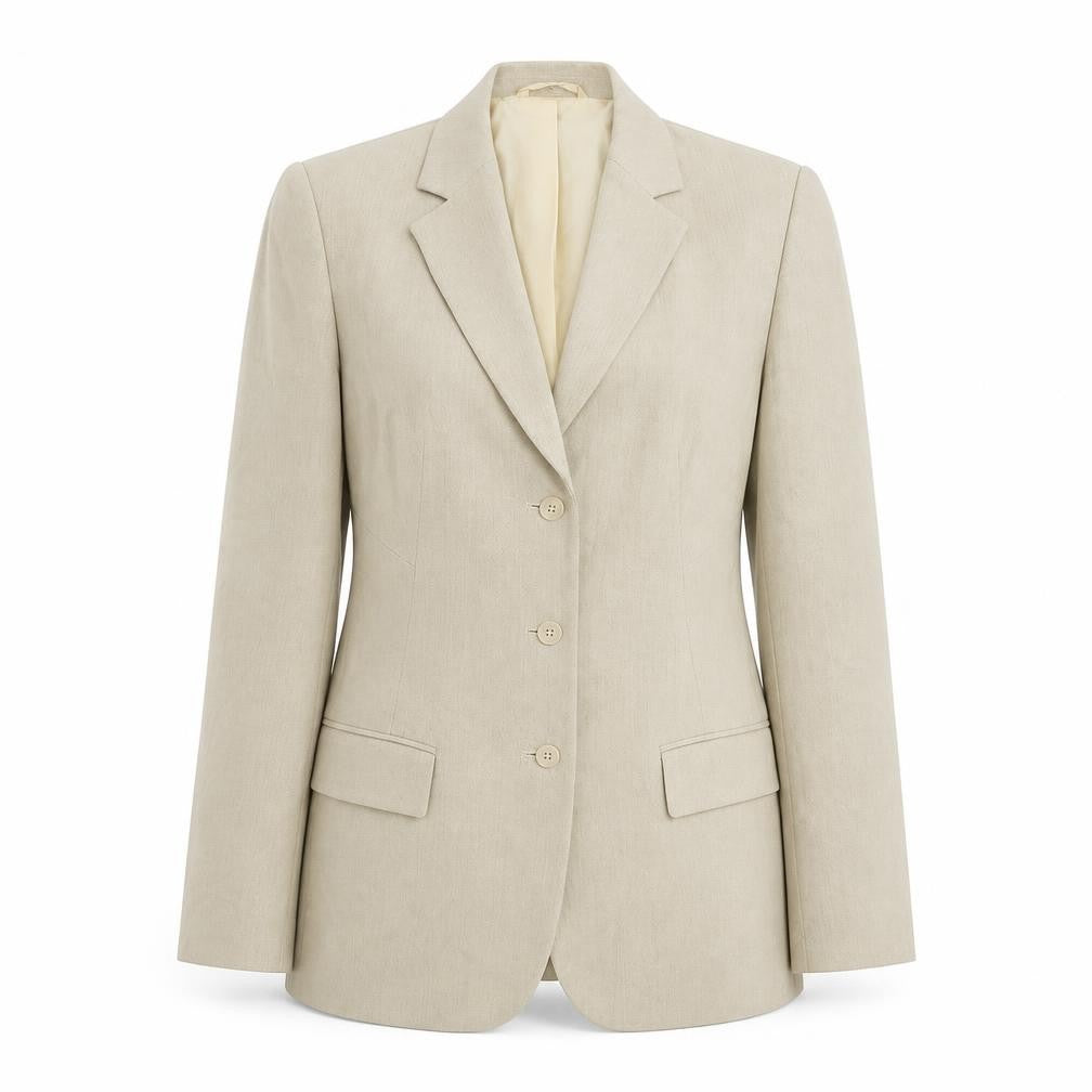 NEXT Womens Beige Polyester Jacket Suit Jacket Size 10