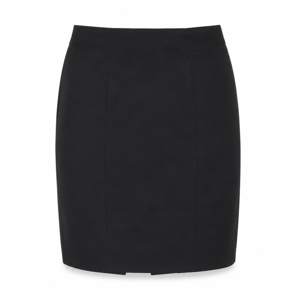 H&M Womens Black Cotton A-Line Skirt Size 12 Zip