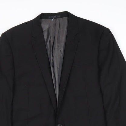 Butler & Webb Mens Black Polyester Jacket Suit Jacket Size 40 Regular