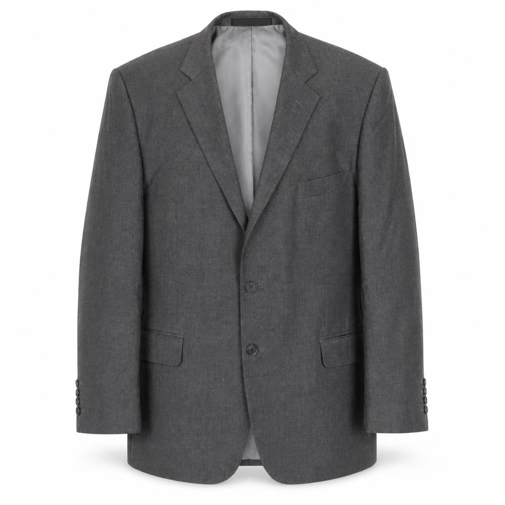 Marks & Spencer Mens Grey Polyester Jacket Suit Jacket Size 42 Regular
