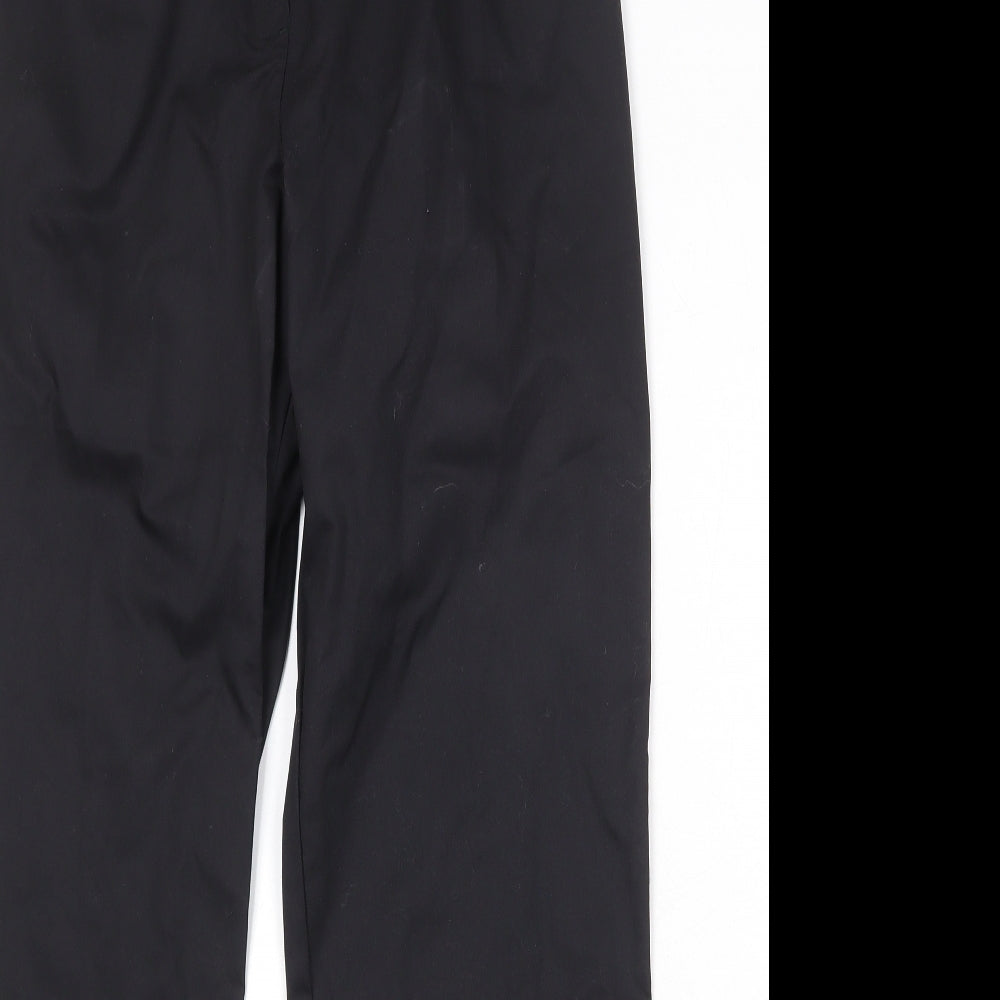 Meltemi Womens Black Polyester Trousers Size 29 in Regular Zip