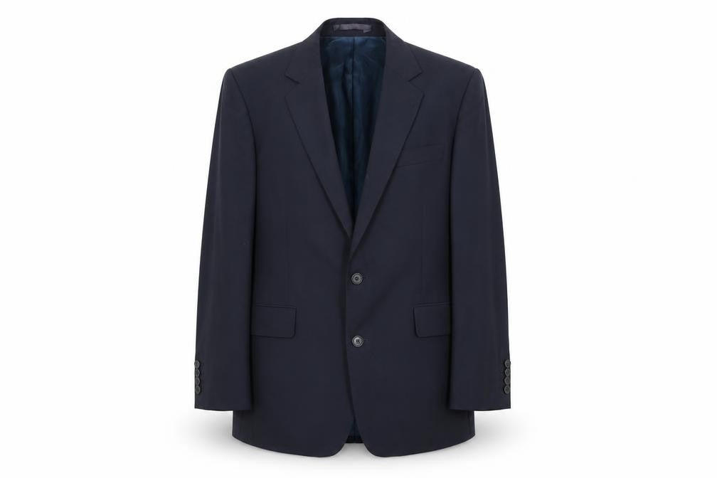 Hammond & Co Mens Blue Wool Jacket Suit Jacket Size 40 Regular