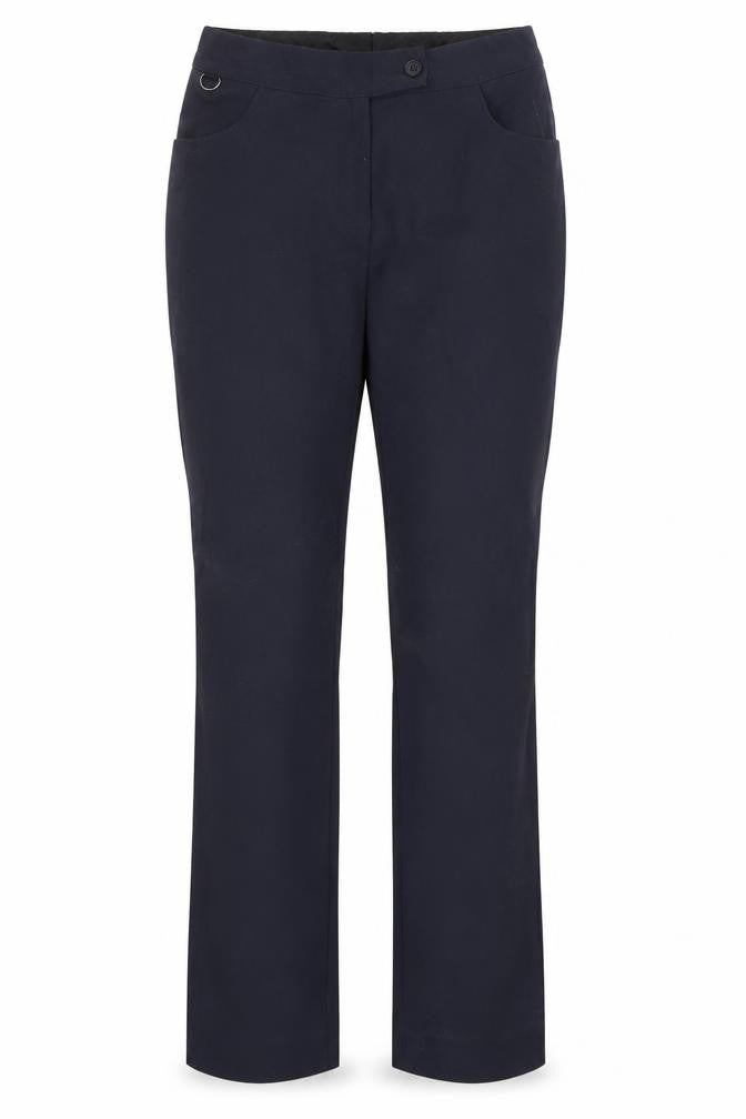 Club Class Womens Blue Polyester Trousers Size 6 Regular Zip