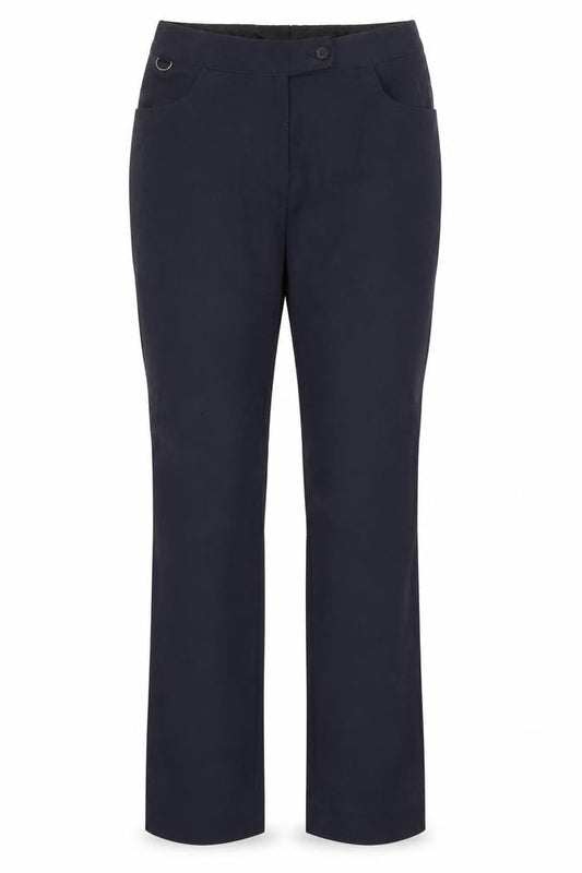 Club Class Womens Blue Polyester Trousers Size 6 Regular Zip