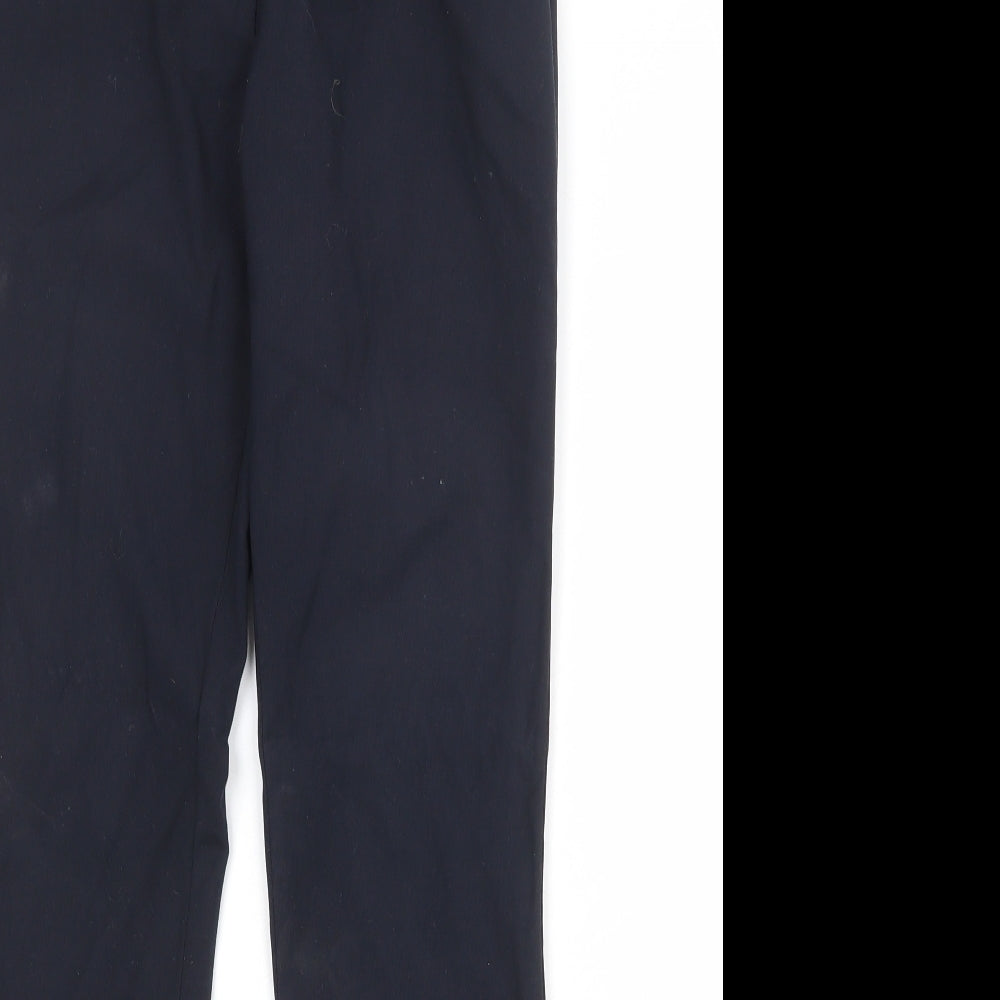 Club Class Womens Blue Polyester Trousers Size 6 Regular Zip