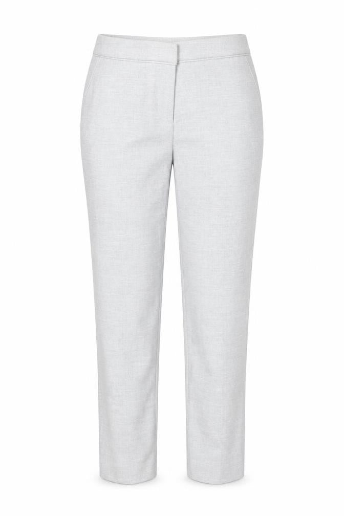 H&M Womens Grey Polyester Trousers Size 8 Regular Zip