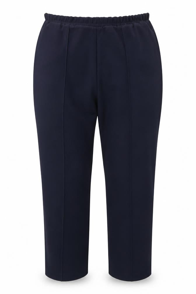 Classic Womens Blue Polyester Trousers Size 20 Regular