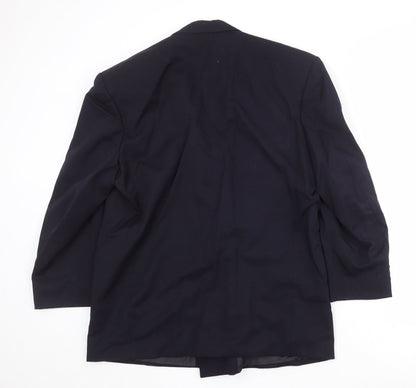 Next Mens Blue Wool Jacket Suit Jacket Size 40 Regular