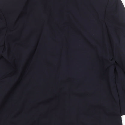 Next Mens Blue Wool Jacket Suit Jacket Size 40 Regular