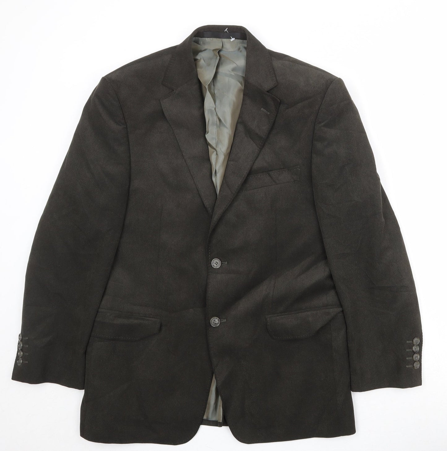Marks and Spencer Mens Brown Polyester Jacket Blazer Size 38 Regular