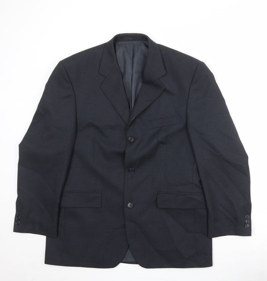 Burton Mens Black Polyester Jacket Suit Jacket Size 40 Regular