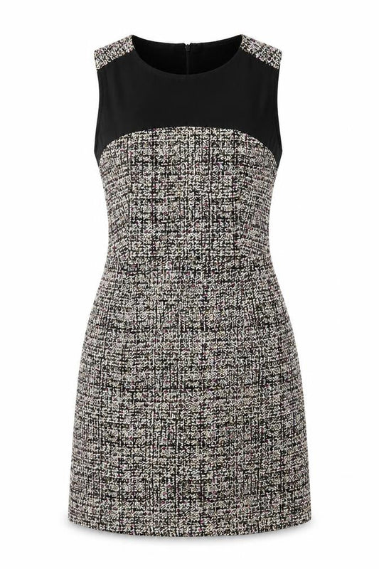 FOREVER 21 Womens Multicoloured Geometric Polyester A-Line Size XS Round Neck Zip