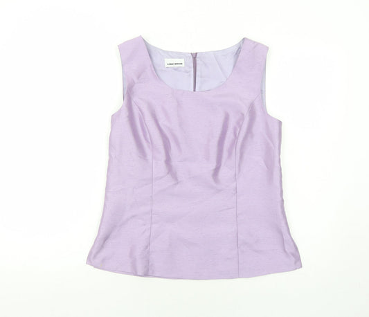Gerry Weber Womens Purple Polyester Basic Tank Size 12 Round Neck