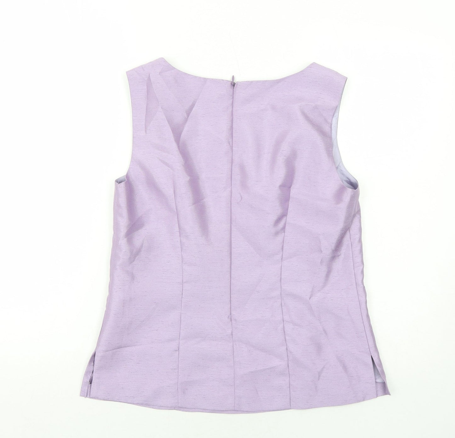 Gerry Weber Womens Purple Polyester Basic Tank Size 12 Round Neck