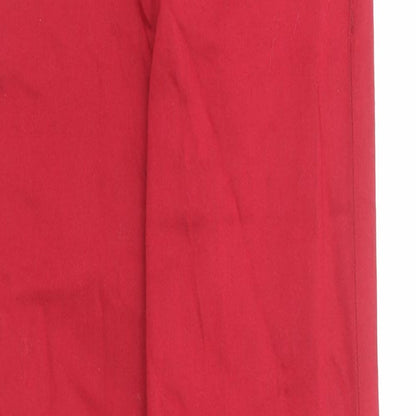 Marks & Spencer Womens Red Cotton Jegging Jeans Size 6 Regular