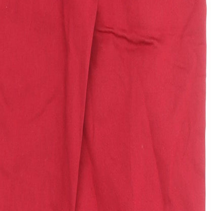 Marks & Spencer Womens Red Cotton Jegging Jeans Size 6 Regular