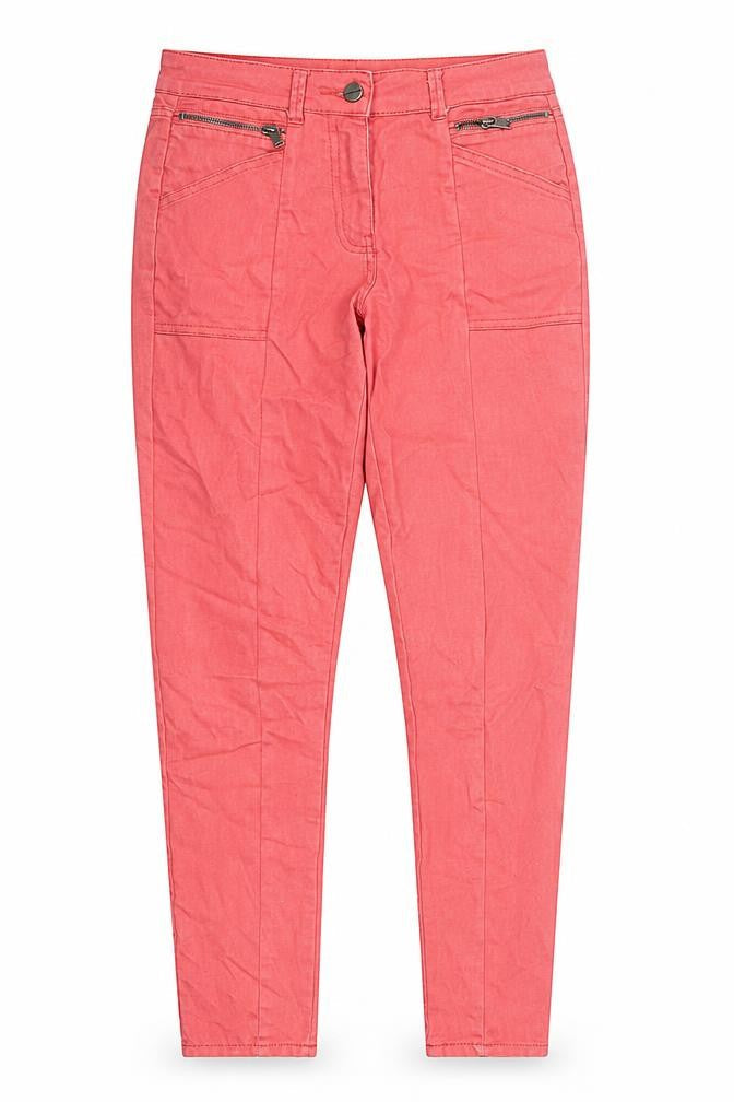 NEXT Womens Pink Cotton Skinny Jeans Size 10 Regular Zip