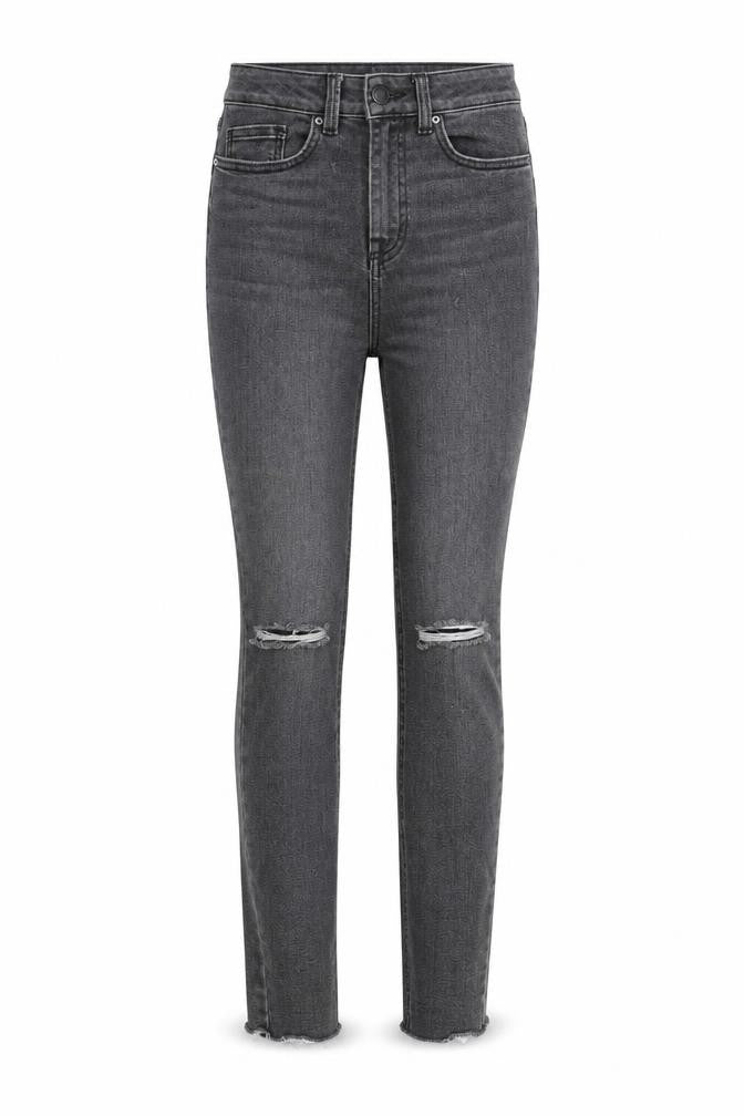 NEXT Womens Grey Cotton Skinny Jeans Size 6 Regular Zip