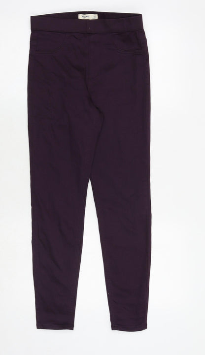 Marks & Spencer Womens Purple Cotton Jegging Jeans Size 6 Regular