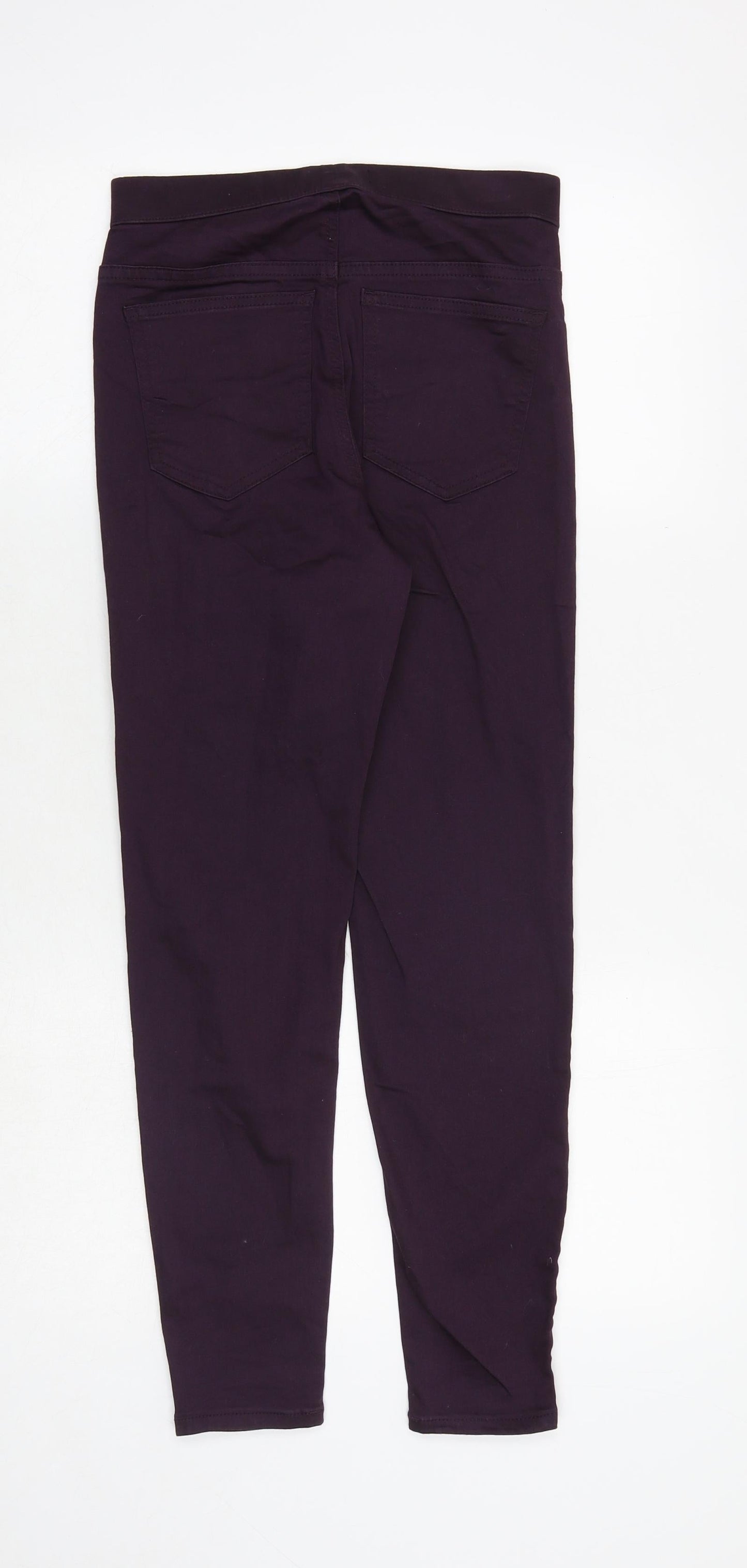 Marks and Spencer Womens Purple Cotton Jegging Jeans Size 6 Regular