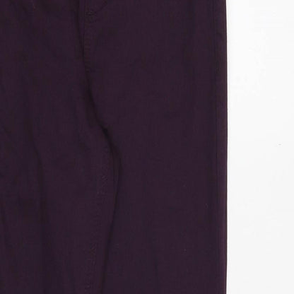 Marks & Spencer Womens Purple Cotton Jegging Jeans Size 6 Regular
