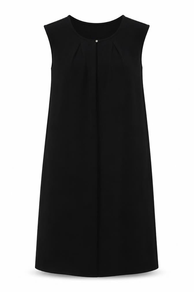 H&M Womens Black Polyester Shift Size S Round Neck Pullover