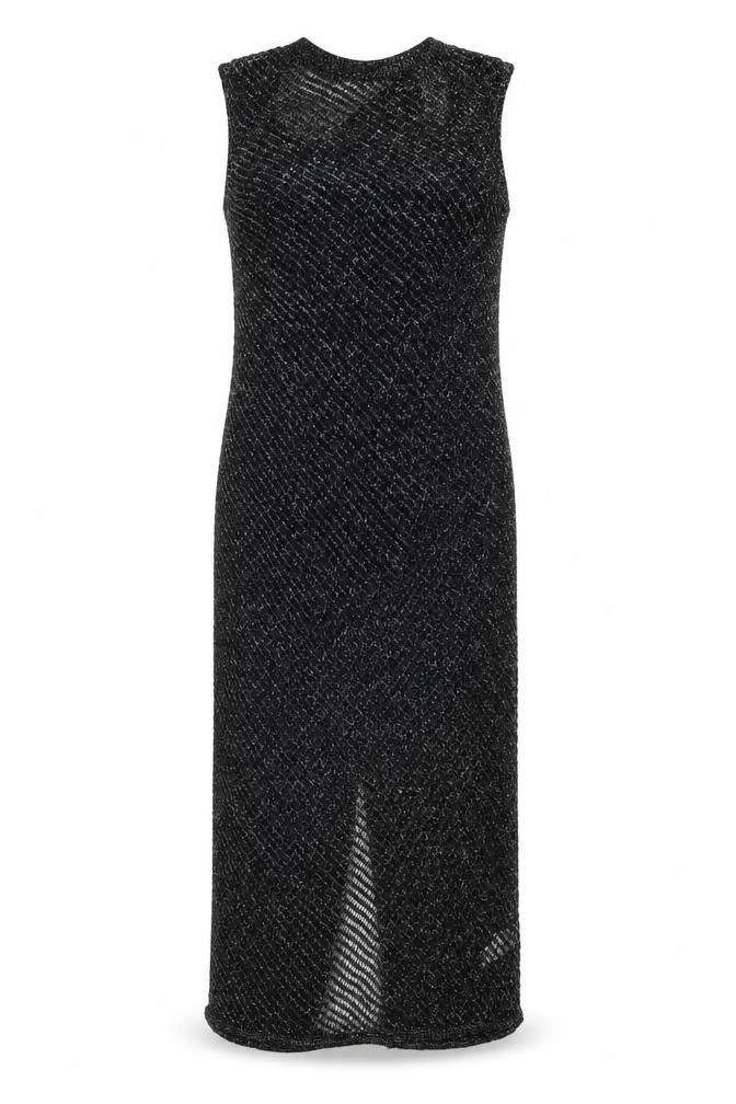 Marks & Spencer Womens Black Geometric Cotton A-Line Size S Round Neck Pullover