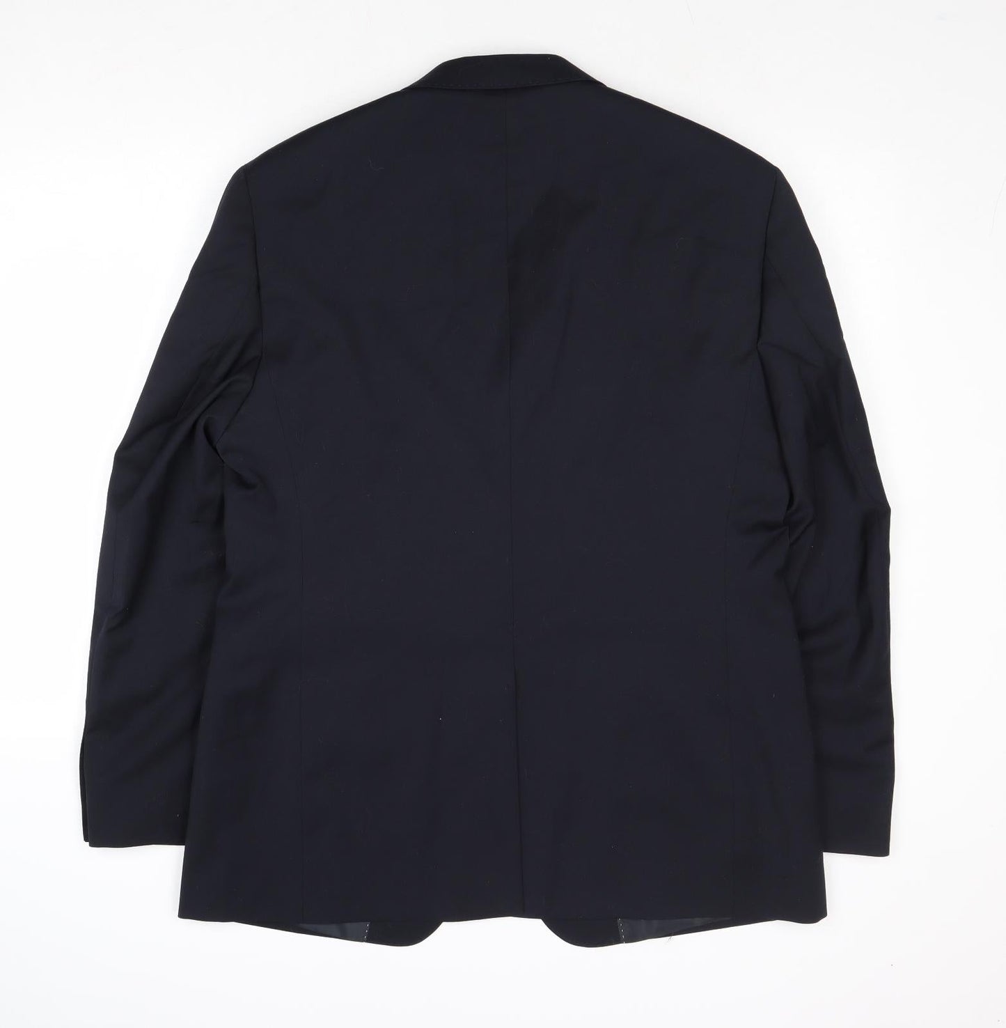 Marks and Spencer Mens Blue Polyester Jacket Suit Jacket Size 42 Regular