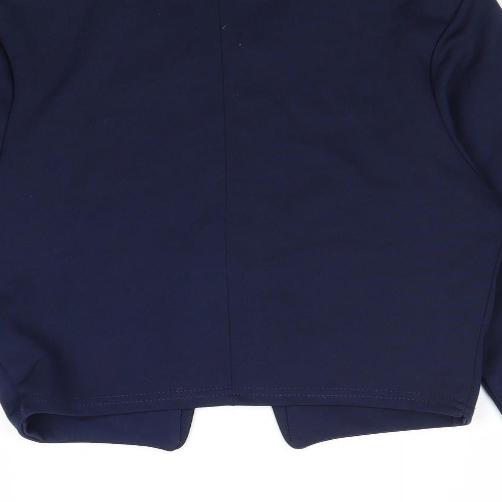 Preloved Quiz Womens Blue V-Neck Polyester Cardigan Jumper Size 12 - Label