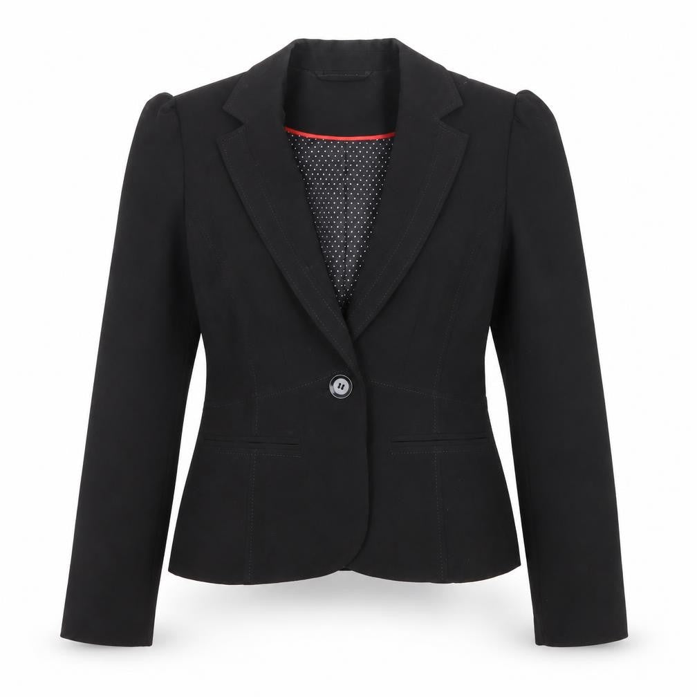 New Look Womens Black Polyester Jacket Blazer Size 10