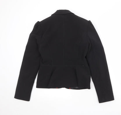 New Look Womens Black Polyester Jacket Blazer Size 10