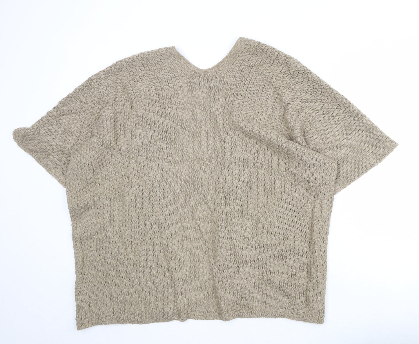 Forver 21 Womens Brown V-Neck Acrylic Cardigan Jumper Size L