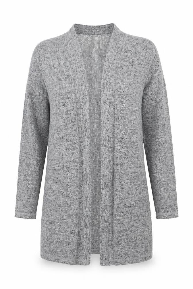 Cotton On Womens Grey V-Neck Polyester Cardigan Jumper Size M