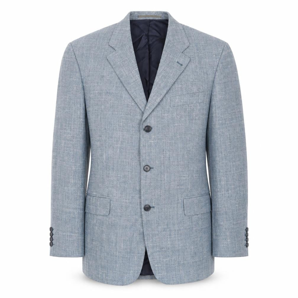 Digel Mens Blue Polyester Jacket Suit Jacket Size 40 Regular