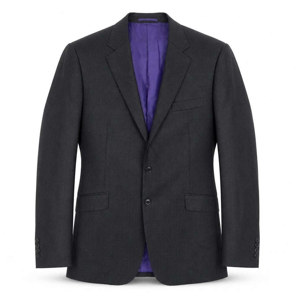 Milan Collection Mens Grey Polyester Jacket Suit Jacket Size 44 Regular
