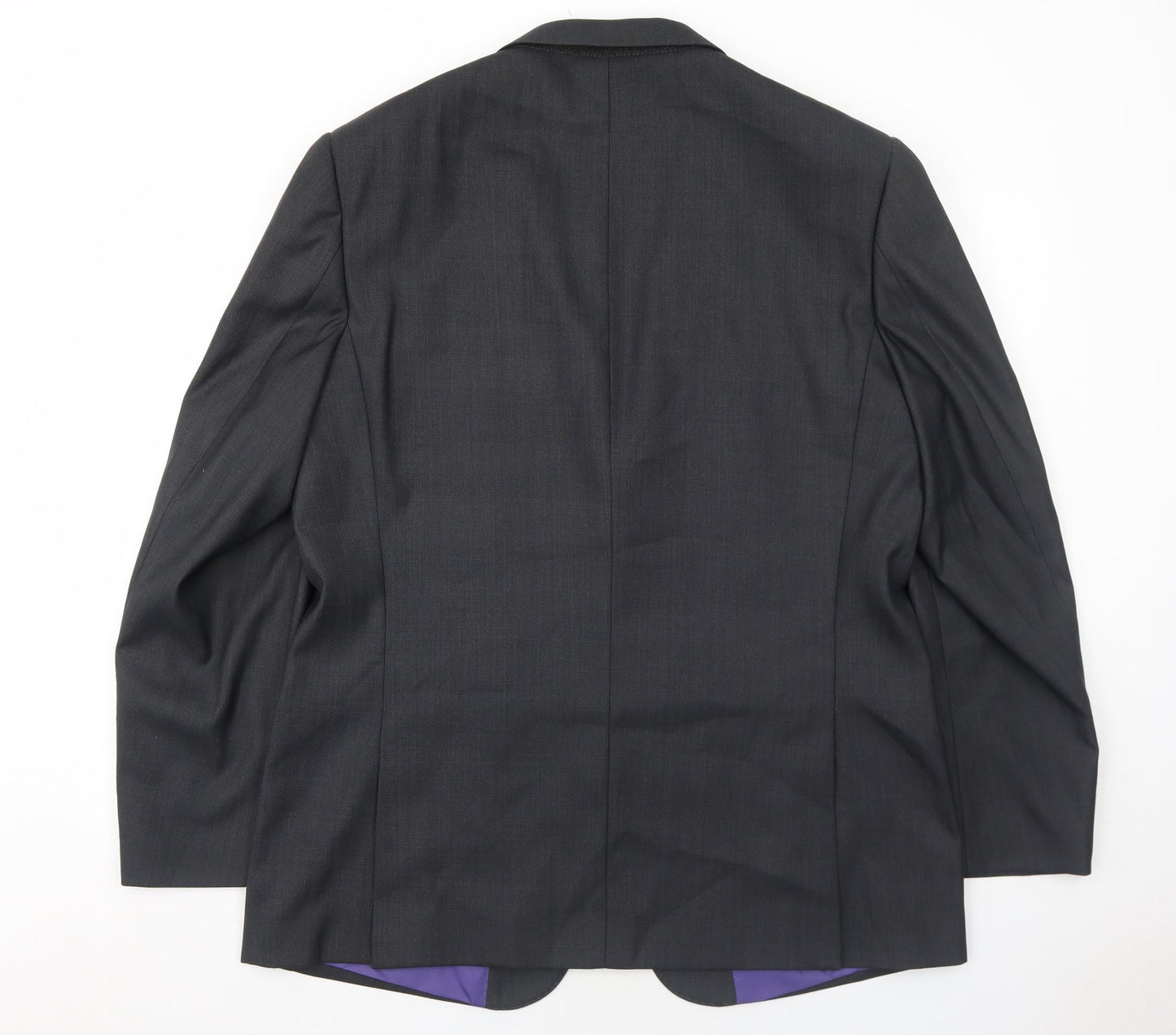 Milan Collection Mens Grey Polyester Jacket Suit Jacket Size 44 Regular
