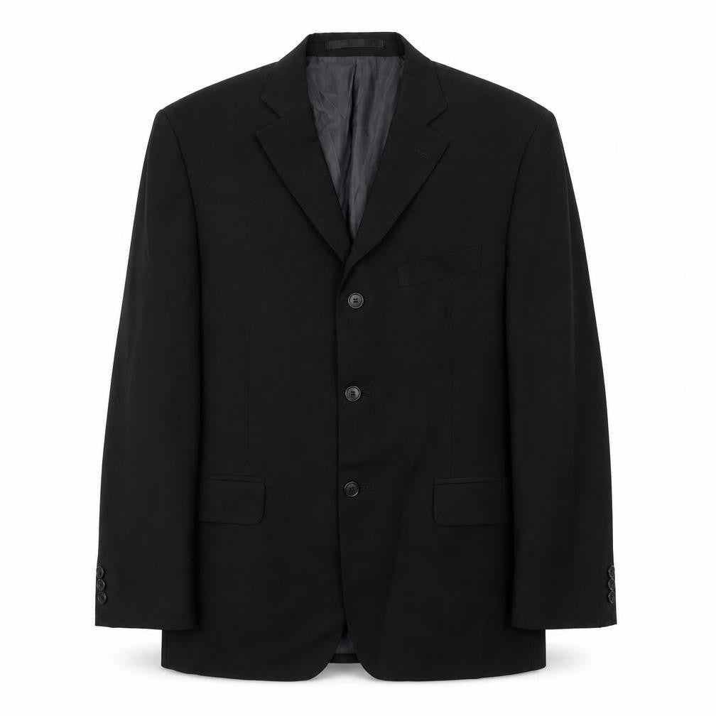 Marks & Spencer Mens Black Polyester Jacket Suit Jacket Size 40 Regular