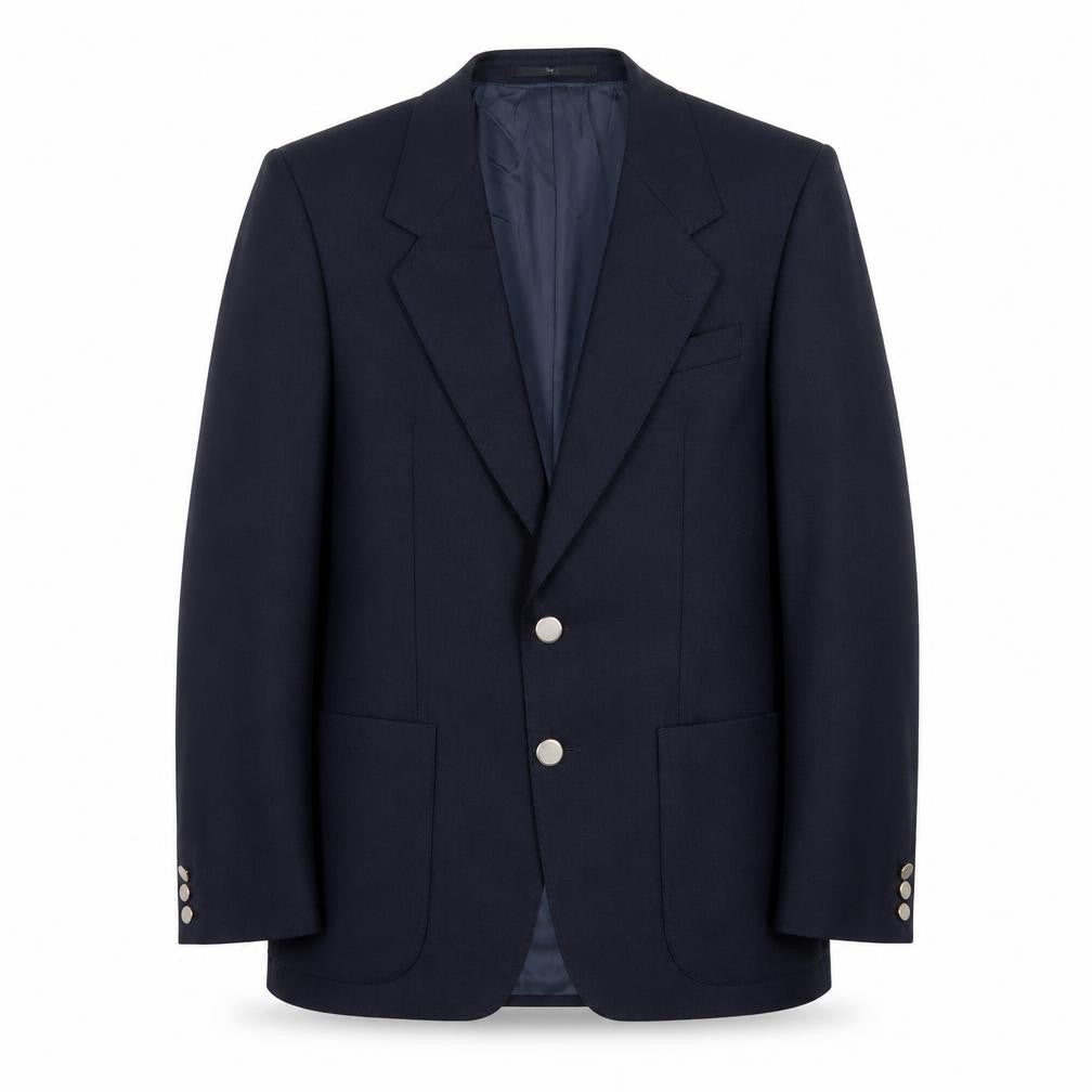 Chas Macintosh Mens Blue Wool Jacket Blazer Size 38 Regular