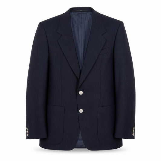 Chas Macintosh Mens Blue Wool Jacket Blazer Size 38 Regular