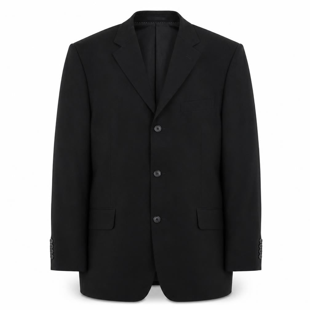 Rice Mens Black Polyester Jacket Suit Jacket Size 42 Regular
