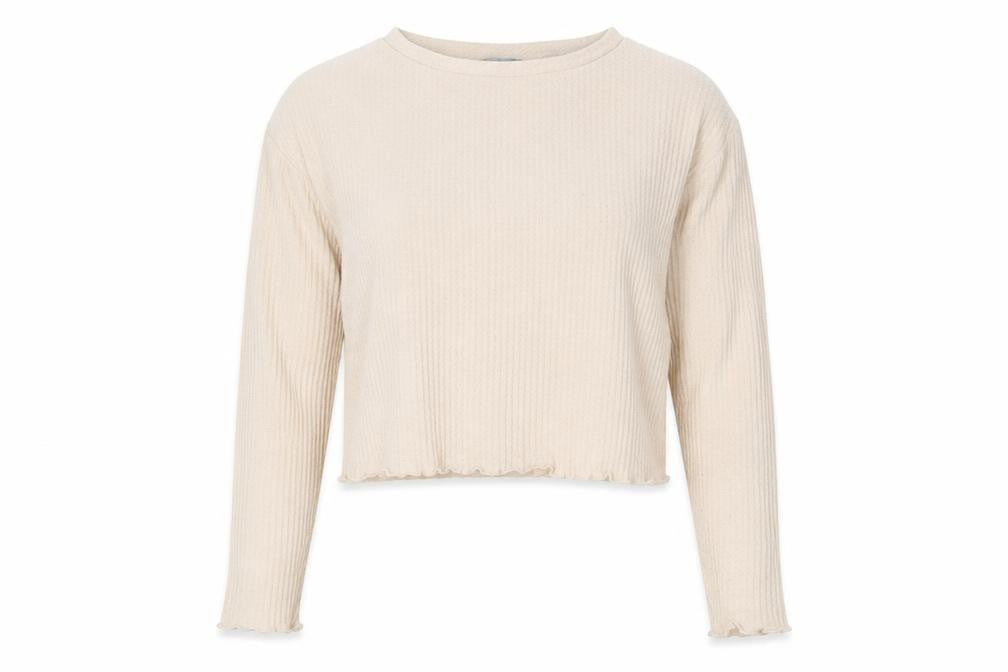 New Look Womens Beige Boat Neck Polyester Pullover Jumper Size S