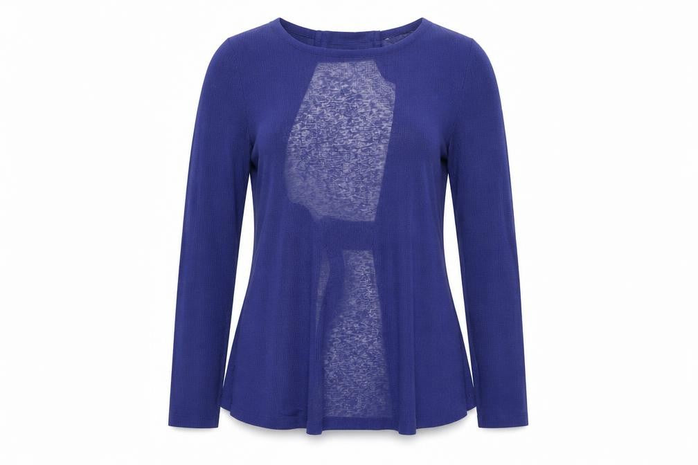 NEXT Womens Blue Polyester Basic Blouse Size 6 Round Neck - Open Back
