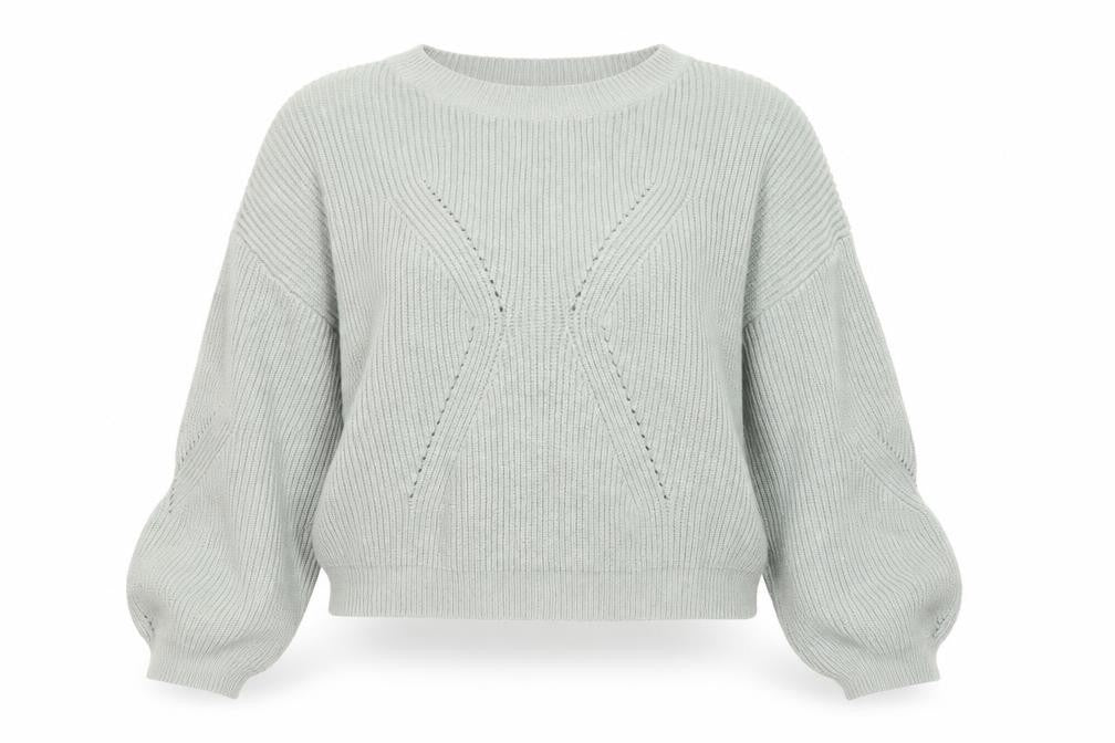 Dreamers Womens Green Round Neck Viscose Pullover Jumper Size L