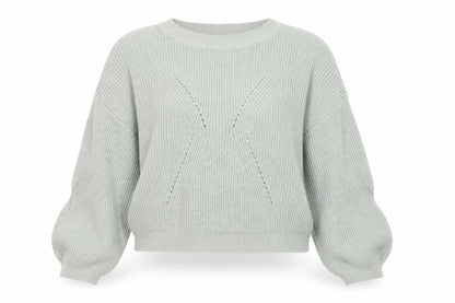Dreamers Womens Green Round Neck Viscose Pullover Jumper Size L