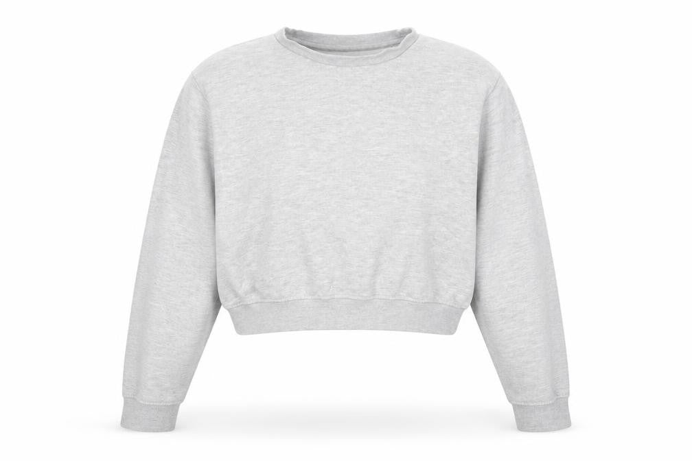Fluid Womens Grey Cotton Pullover Sweatshirt Size 10 Pullover